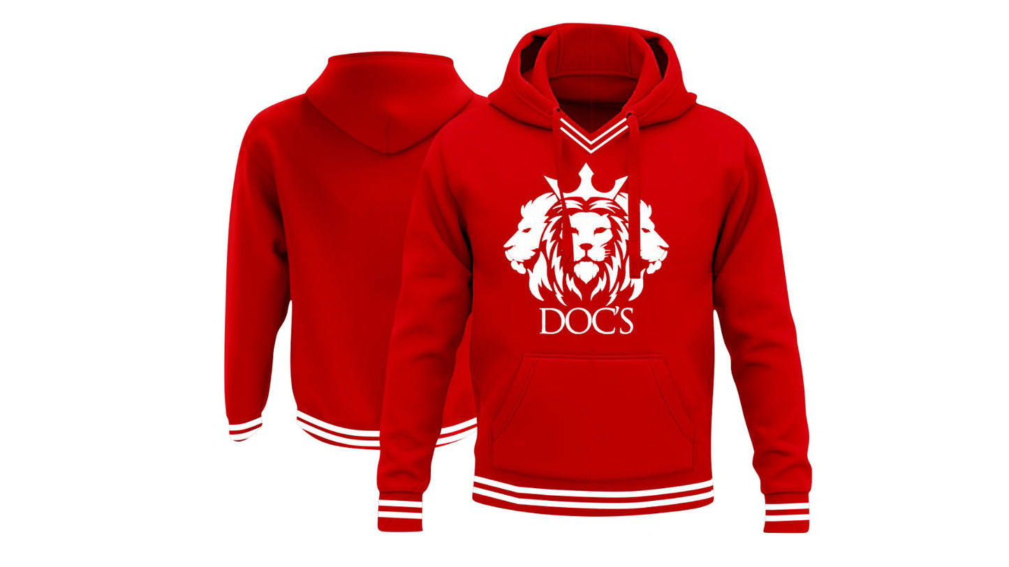 Doc Hoodie - Red/White